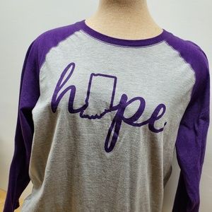 Hope long sleeve Purple Relay for Life Indiana